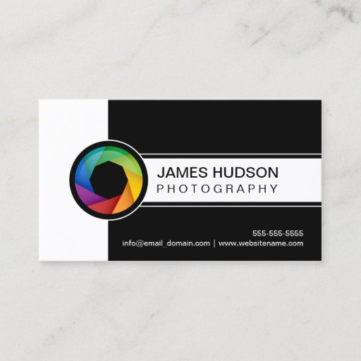 Customizable Photography Business Cards