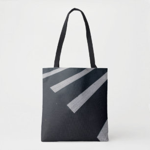 Photography of pedestrian lane tote bag