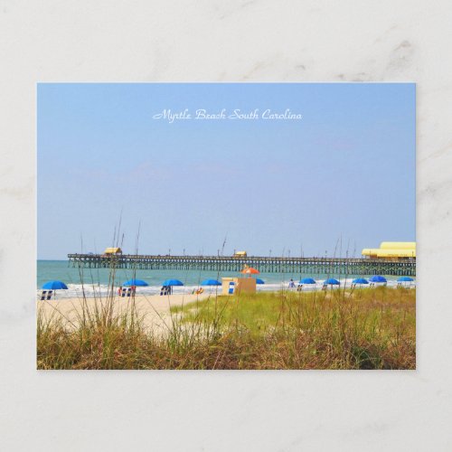 Photography of Pier Myrtle Beach South Carolina Postcard