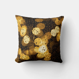 Photography of yellow lights throw pillow