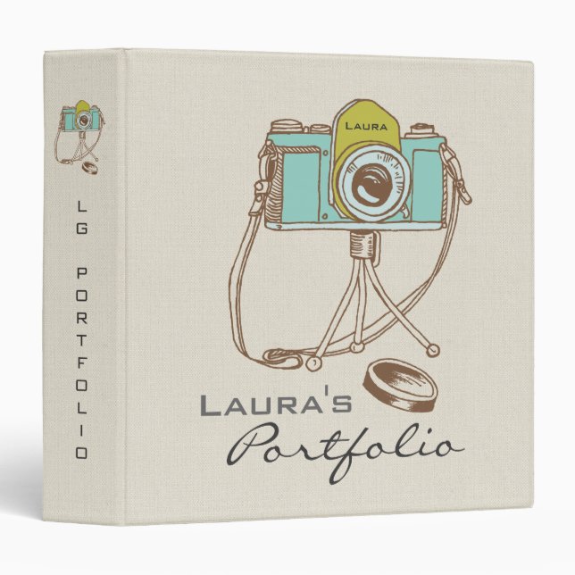 Photography Photo Portfolio Personalized Binder (Front/Spine)