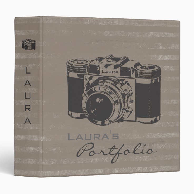Photography Photo Portfolio Personalized Binder Zazzle