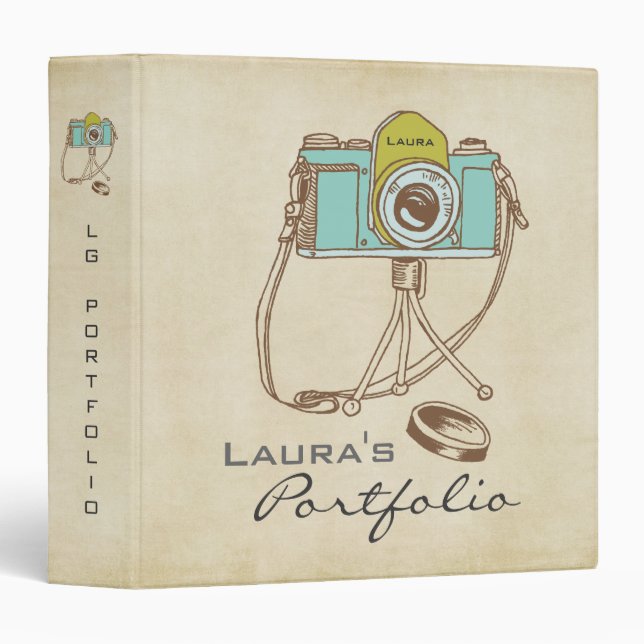 Photography Photo Portfolio Personalized Binder (Front/Spine)