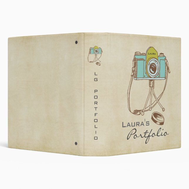 Photography Photo Portfolio Personalized Binder (Background)