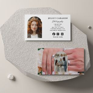 Photography Photographer Arch Calligraphy Script Business Card