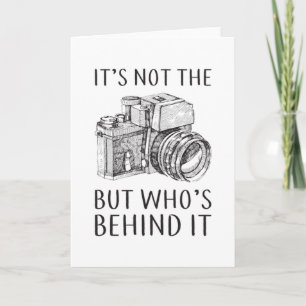 Photography Photographer Camera Funny Gift Idea Card