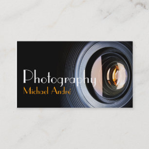 Photography Photographer Camera Lens Business Card