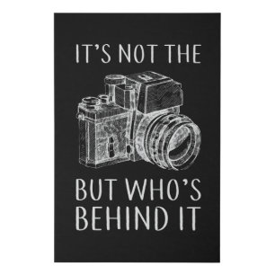 Photography Photographer Lens Camera Funny Gift Faux Canvas Print