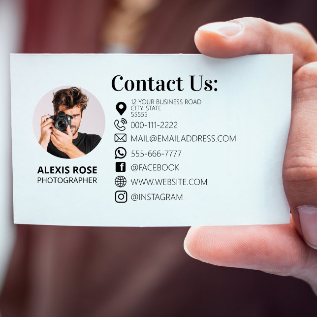 Photography Photographer Photo Session Camera Business Card (Creator Uploaded)