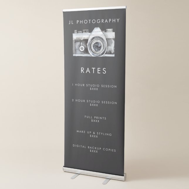 Photography Photographer Studio Price Promotion Retractable Banner (3/4)