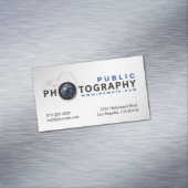 Photography Photographers Camera Lens Business Card Magnet (In Situ)