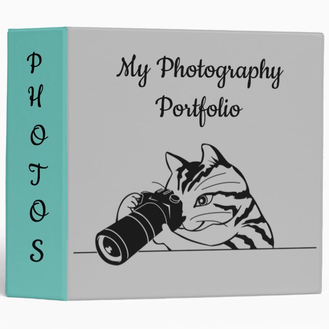 Photography Portfolio 3 Ring Binder (Front/Spine)