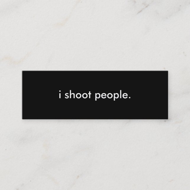 Photography Profile Card (Front)