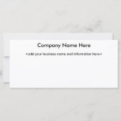 Photography Rack Card (Back)