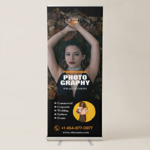 Photography Service Vertical Retractable Banner