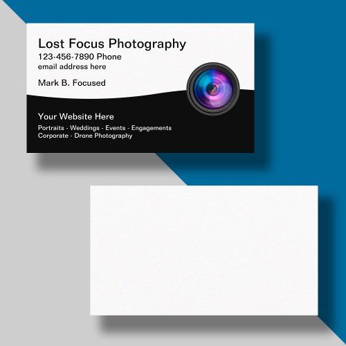 Photography Services Local Photographer Business Card