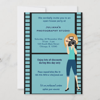 Photography Studio Celebration Invitation