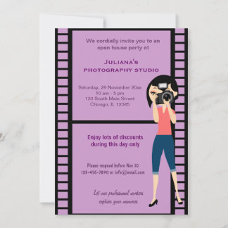 Photography Studio Celebration Invitation