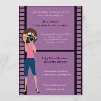 Photography Studio Celebration Invitation