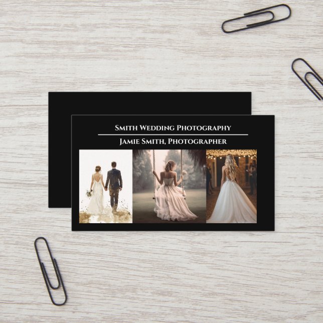 Photography Studio Photographer Business Card (Front/Back In Situ)