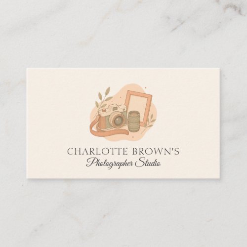 Photography Studio Photographer Business Card
