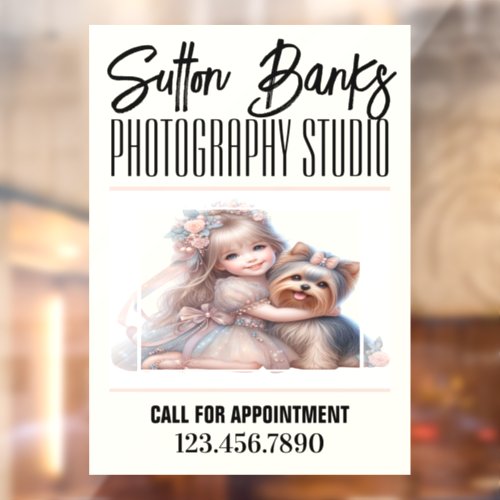 Photography Studio Window Cling