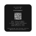 Photography Trendy Stylish Full Photo QR Code