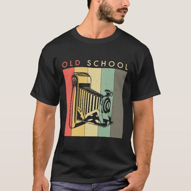 Photography TShirt  Photographer Gift Old School C (Front)