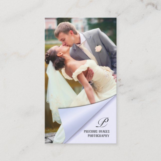 Photography Unique Picture Business Card (Front)