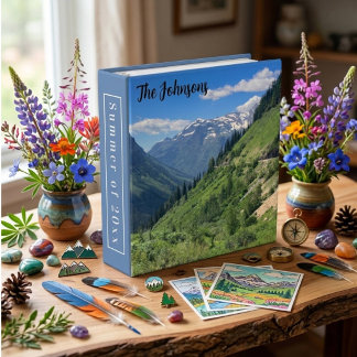 Photography Vacation Memorabilia Photo Album 3 Ring Binder