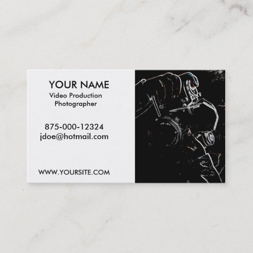 Photography Video Production Business Cards