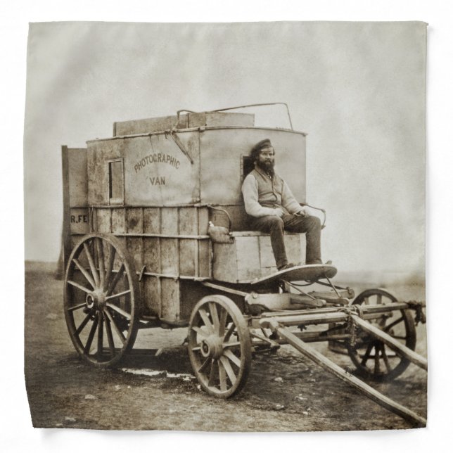 Photography Wagon of Roger Fenton Photo Realism Bandana (Front)