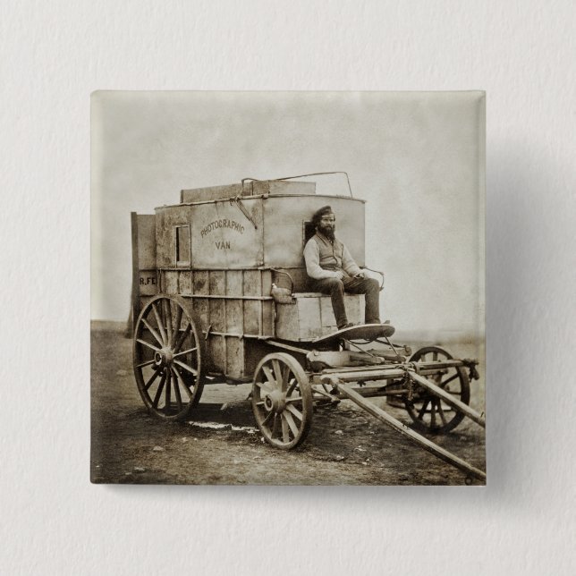 Photography Wagon of Roger Fenton Photo Realism Button (Front)