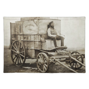 Photography Wagon of Roger Fenton Photo Realism Cloth Placemat