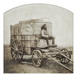 Photography Wagon of Roger Fenton Photo Realism Door Sign