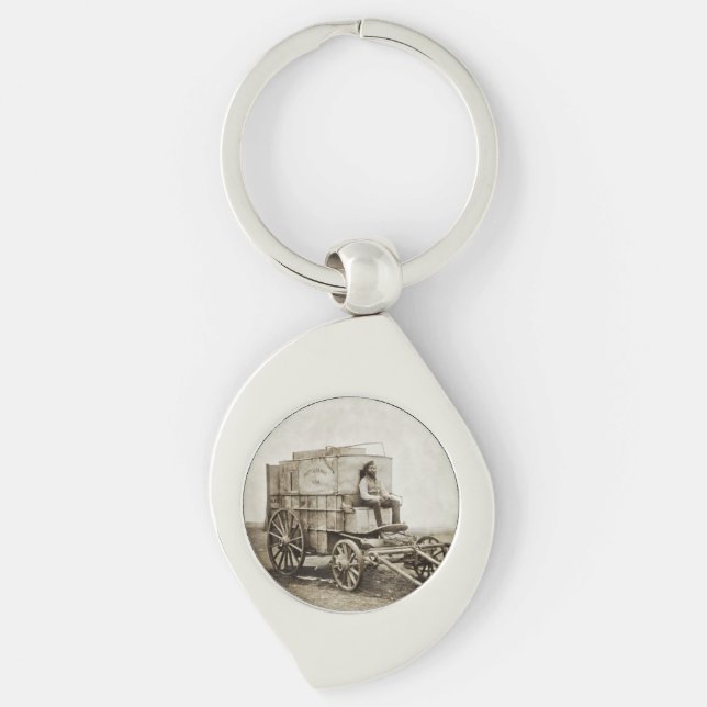 Photography Wagon of Roger Fenton Photo Realism Keychain (Front)