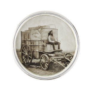 Photography Wagon of Roger Fenton Photo Realism Lapel Pin