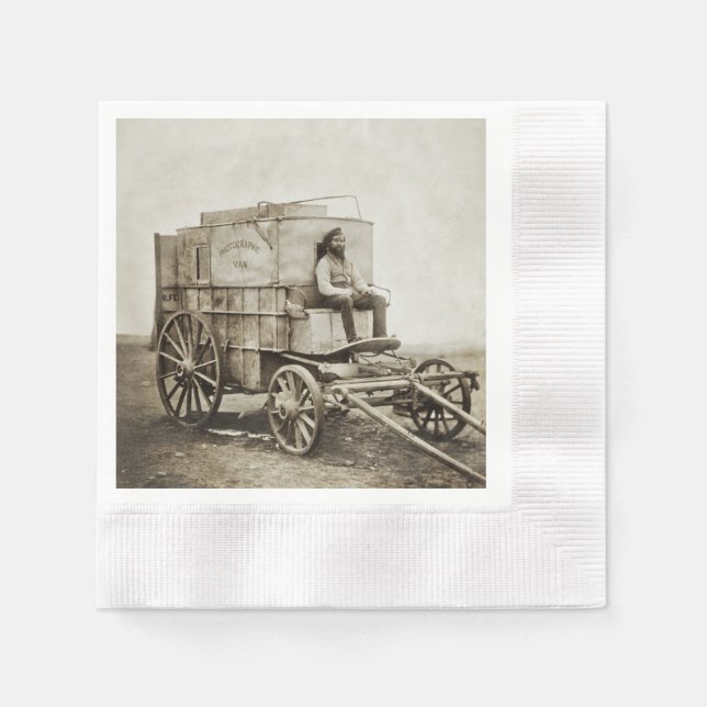 Photography Wagon of Roger Fenton Photo Realism Napkins (Front)