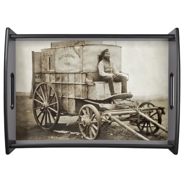 Photography Wagon of Roger Fenton Photo Realism Serving Tray (Front)