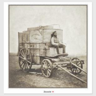 Photography Wagon of Roger Fenton Photo Realism Sticker