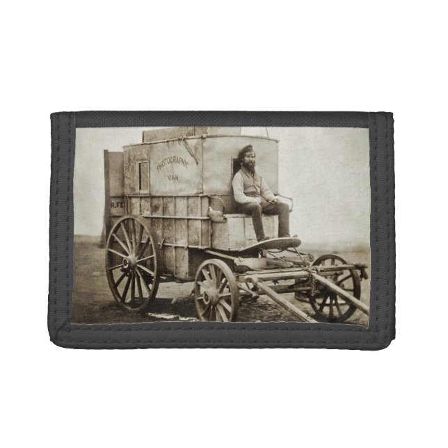 Photography Wagon of Roger Fenton Photo Realism Trifold Wallet (Front)