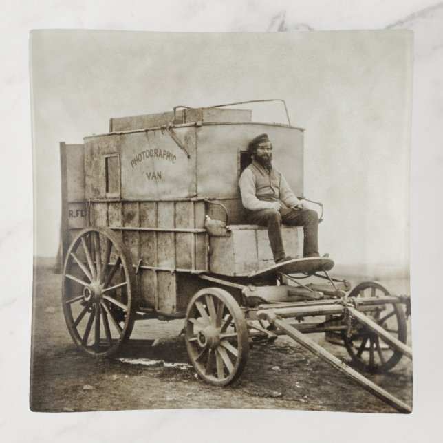 Photography Wagon of Roger Fenton Photo Realism Trinket Tray (Front)