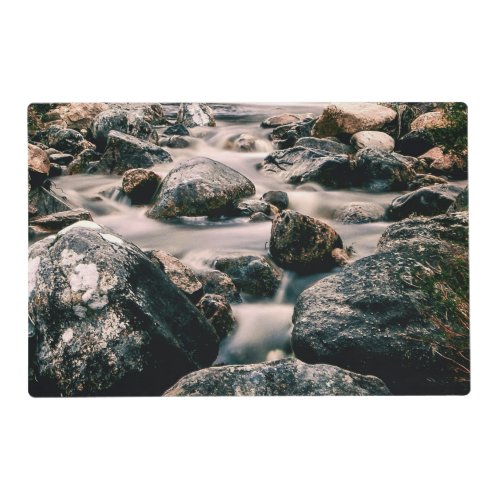 Photography WATERFALL STONES  your ideas Placemat