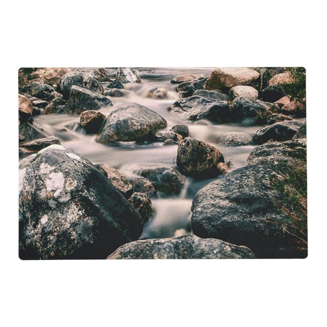Photography WATERFALL STONES + your ideas Placemat (Front)