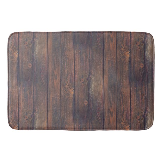 Photography - WOOD BOARDS + your ideas Bath Mat (Front)