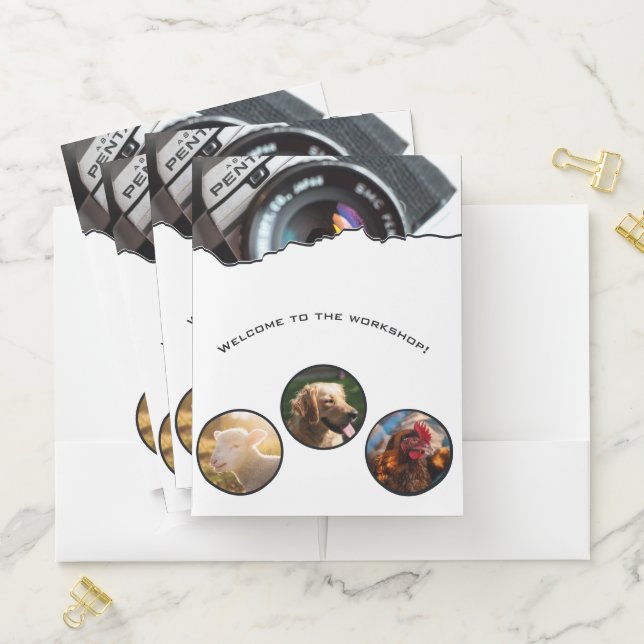 Photography Workshop White & Black  Pocket Folder (In Situ)