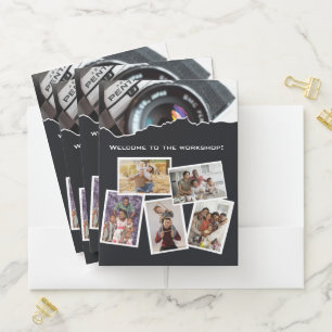 Photography Workshop White & Black Pocket Folder