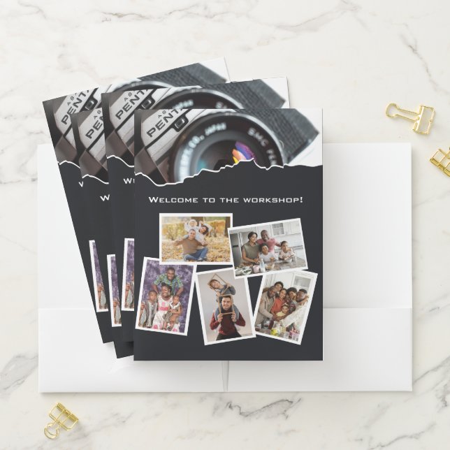 Photography Workshop White & Black  Pocket Folder (In Situ)