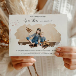 Photography Your Theme Mini Session Marketing Note Card