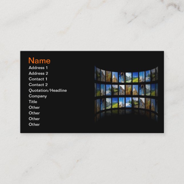 Photojournalist Business Card (Front)